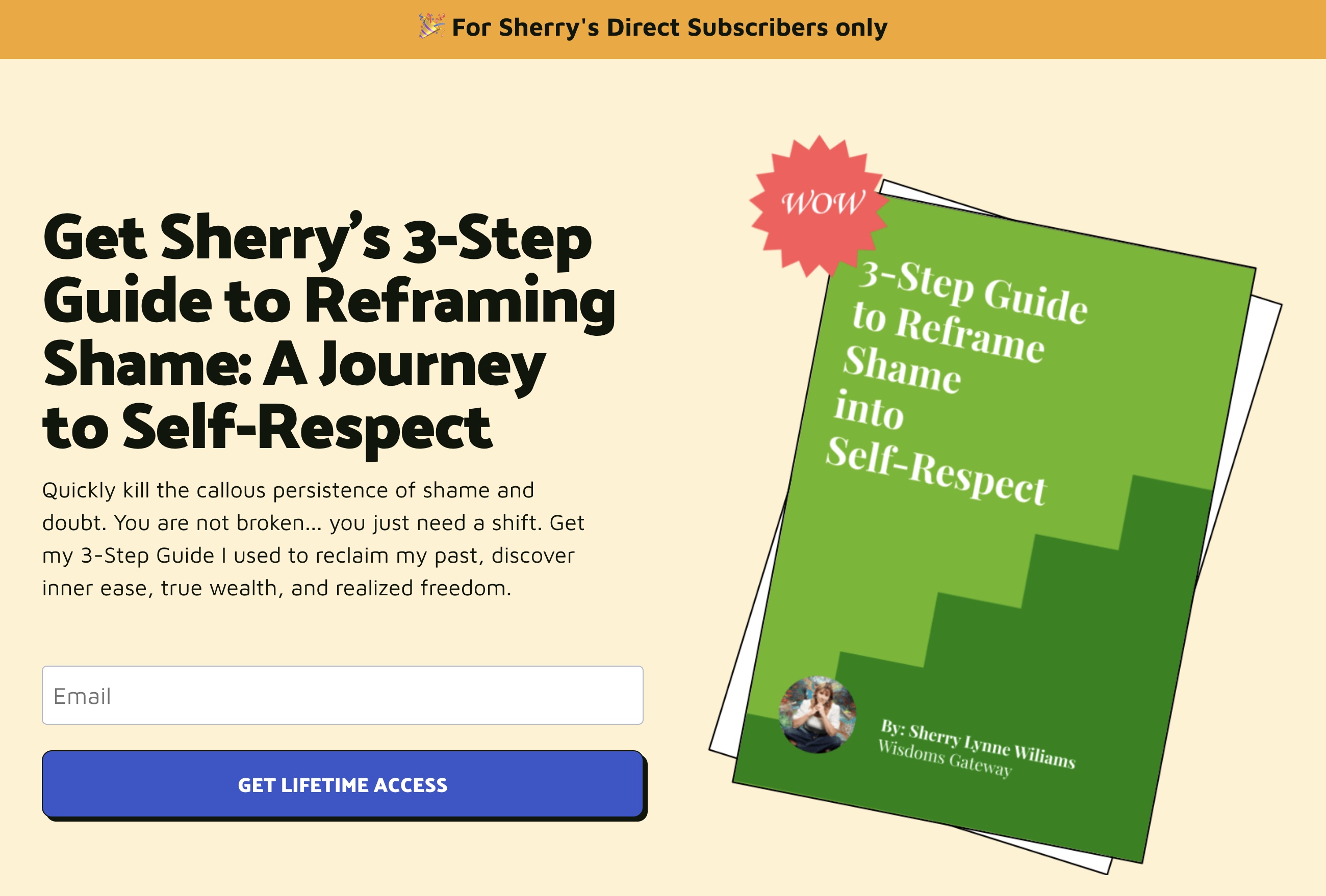Free 3-STEP GUIDE Tool Access – Wisdoms Gateway